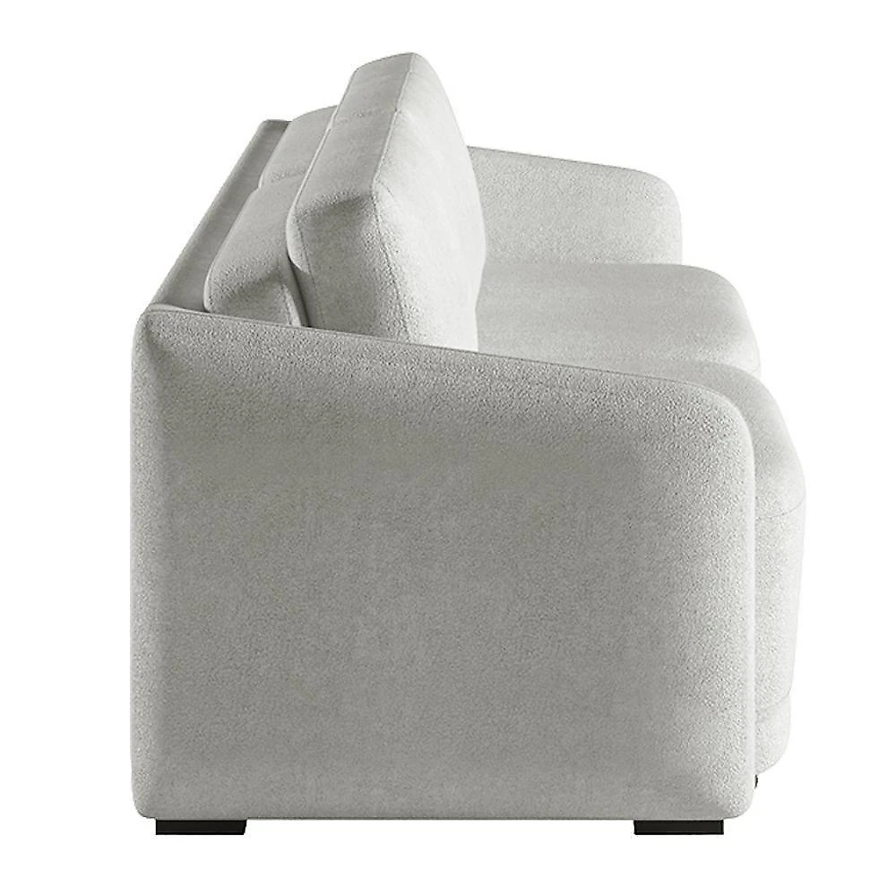 Sofá Cama Varsóvia 3 Lugares Retrátil e Reclinável 176cm Cinza Bouclê Gran Belo