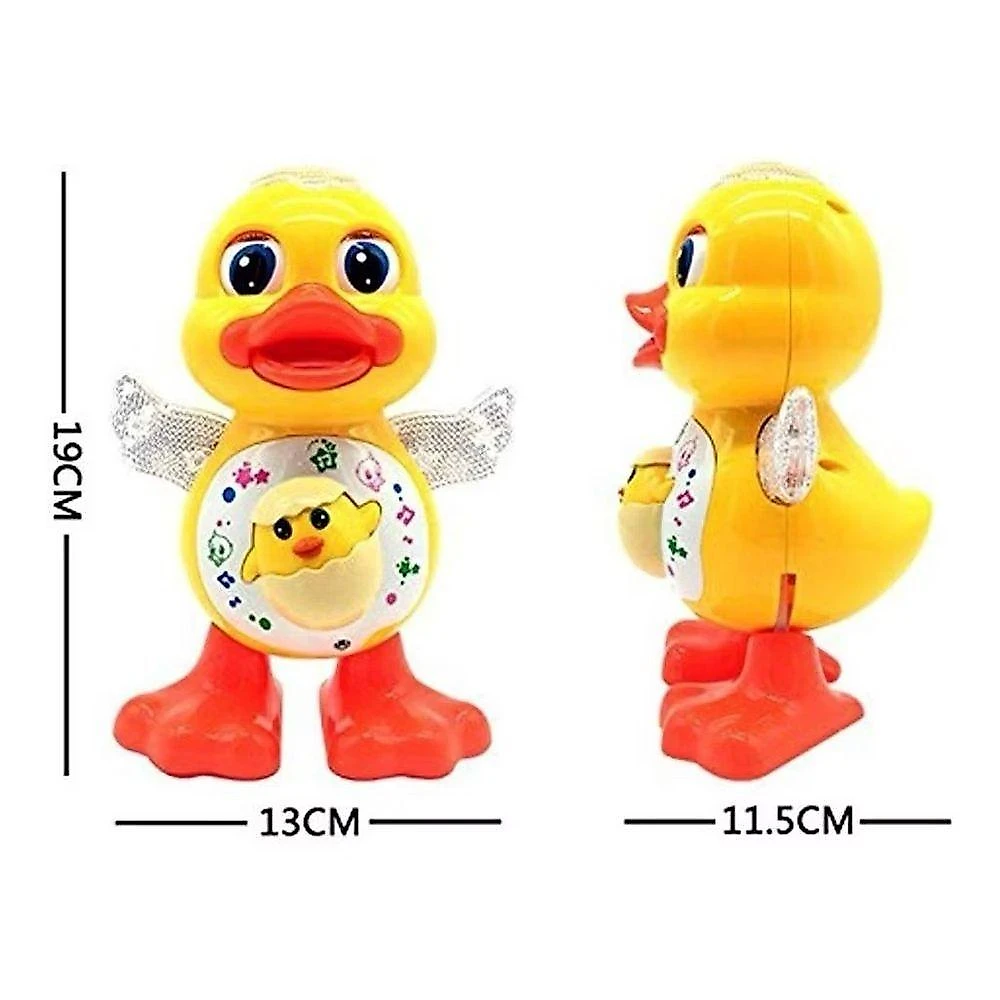 Brinquedo Infantil Pato Dançarino Musical com Luzes e Movimentos Amarelo OEM