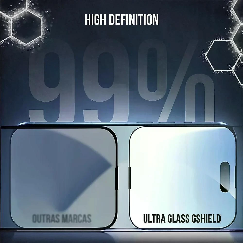 Película Para Iphone 17 - Ultra Glass - Preta - Gshield