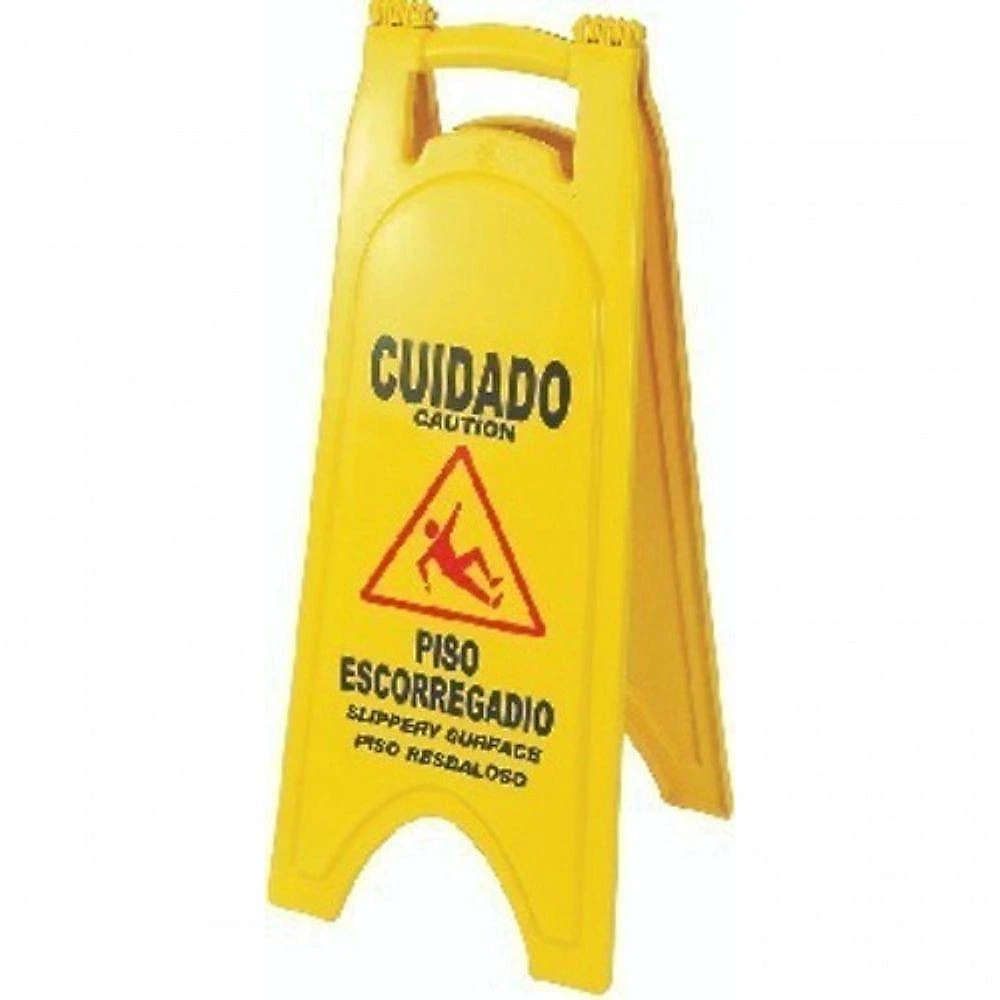 Placa Sinalizadora Dobrável para Limpeza-Manutenção com Película Amarelo Higipack