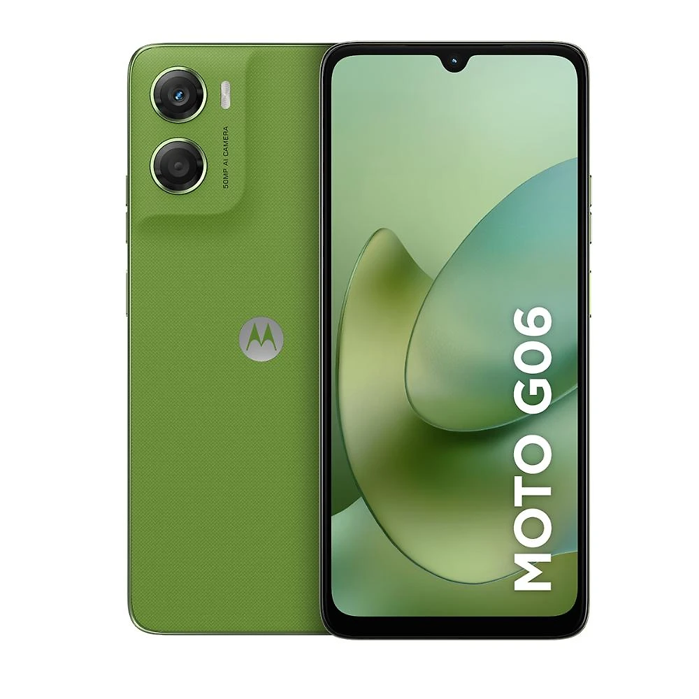 Smartphone motorola moto g06 4g tela 6,9” 256gb câmera 50mp verde