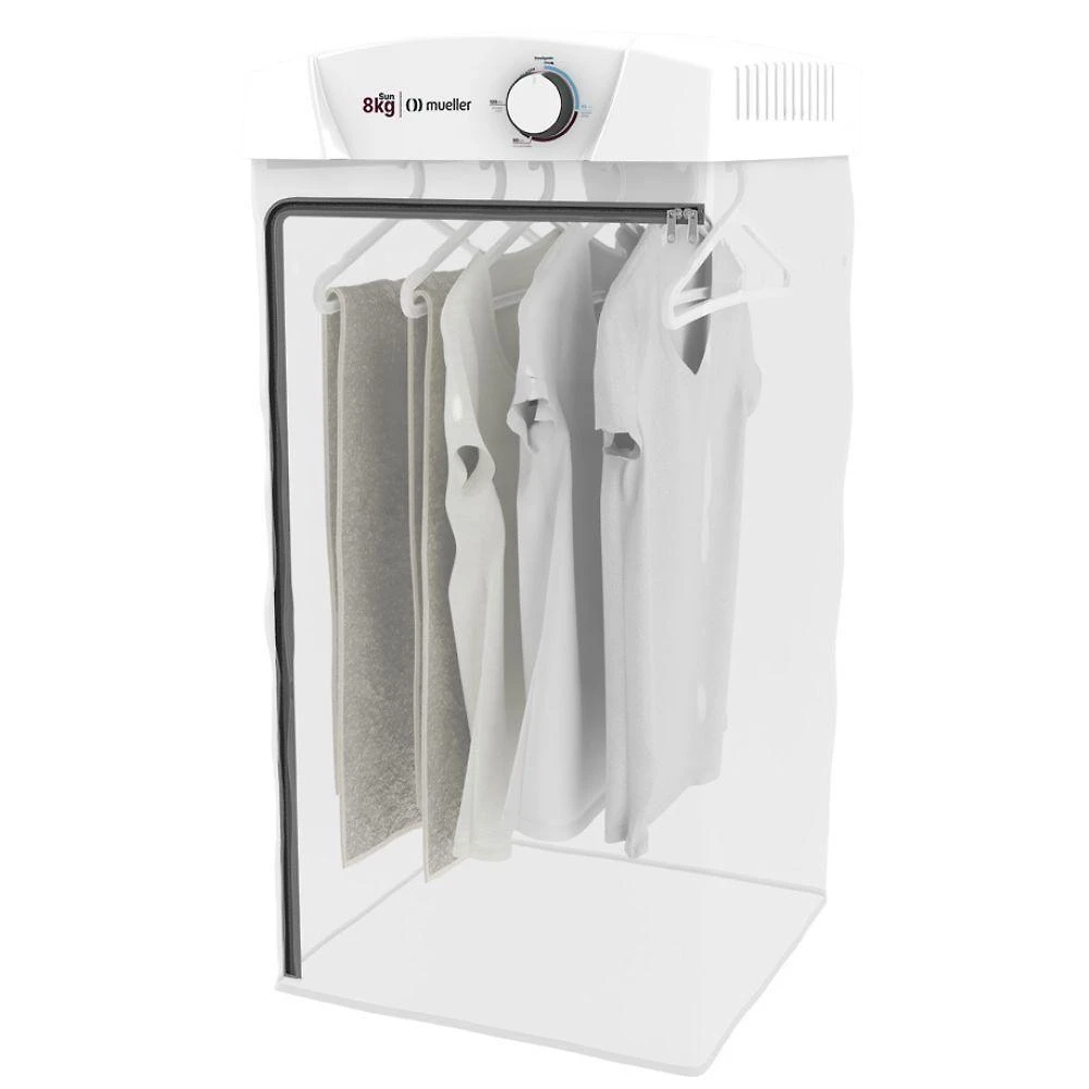 Mueller Sun Secadora de Roupa 8 kg 127v Branca com 6 Cabides