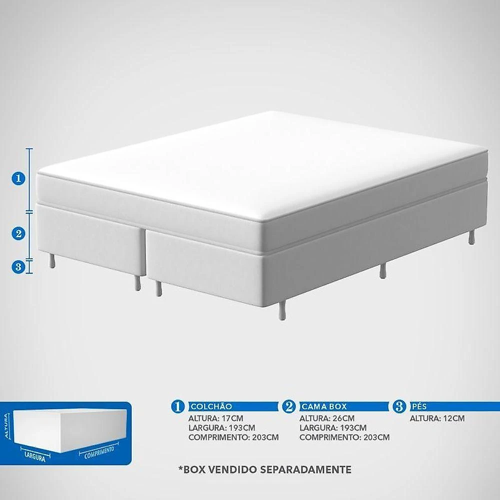 Colchão King Espuma D45 Prodormir Active In Box