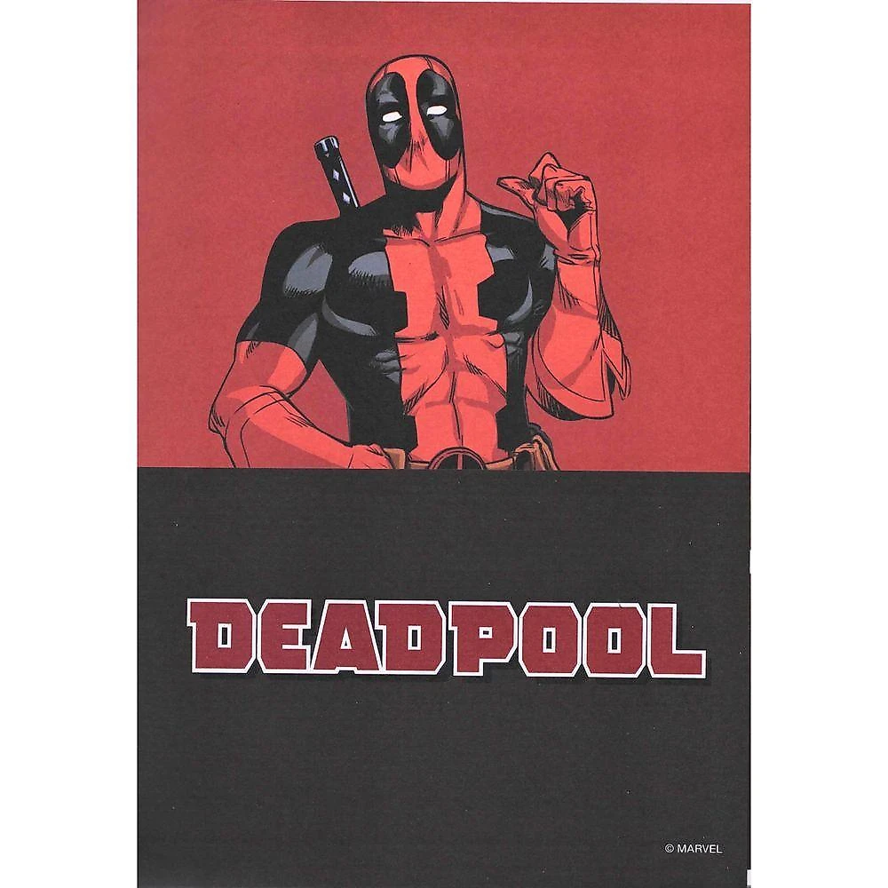 Caderno Espiral Capa Dura Universitário São Domingos Deadpool Animativa 10x1 160 Folhas Pautadas