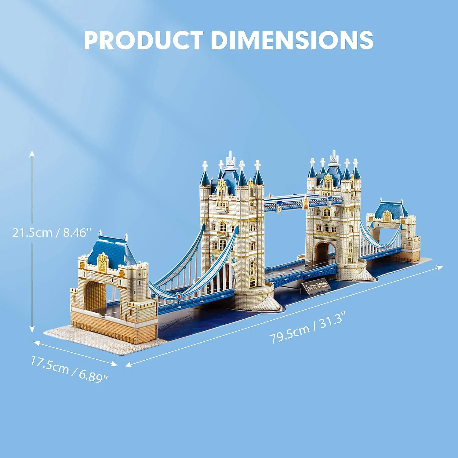 CubicFun Quebra Cabeças 3D Arquitetura Londres para Crianças e Adultos 120 Peças