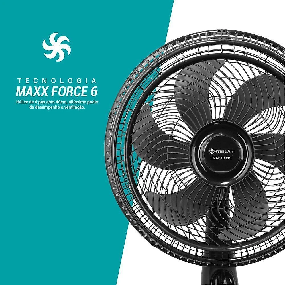 Ventilador de coluna prime air maxx force 6 160w avte450 220v