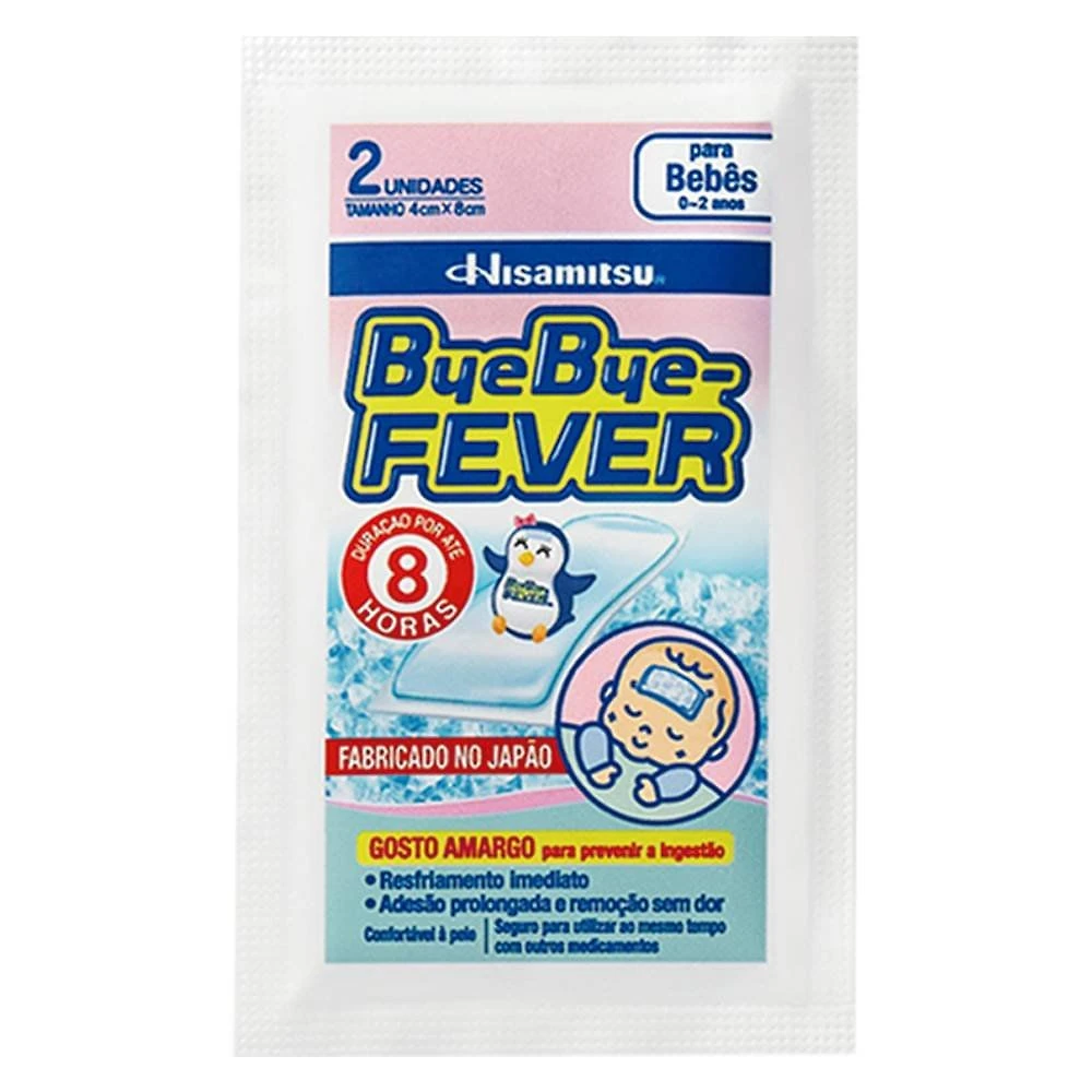 Compressa Para Alívio De Febre Bebe Bye Bye Fever Com 2 Unidades
