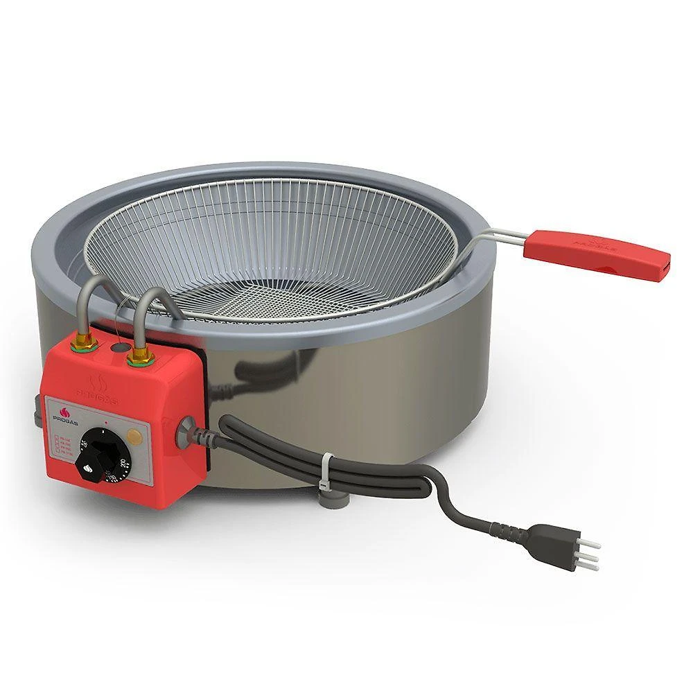 Tacho fritador elétrico progás aço inox escovado com cesto 7 litros 127v pr-70e