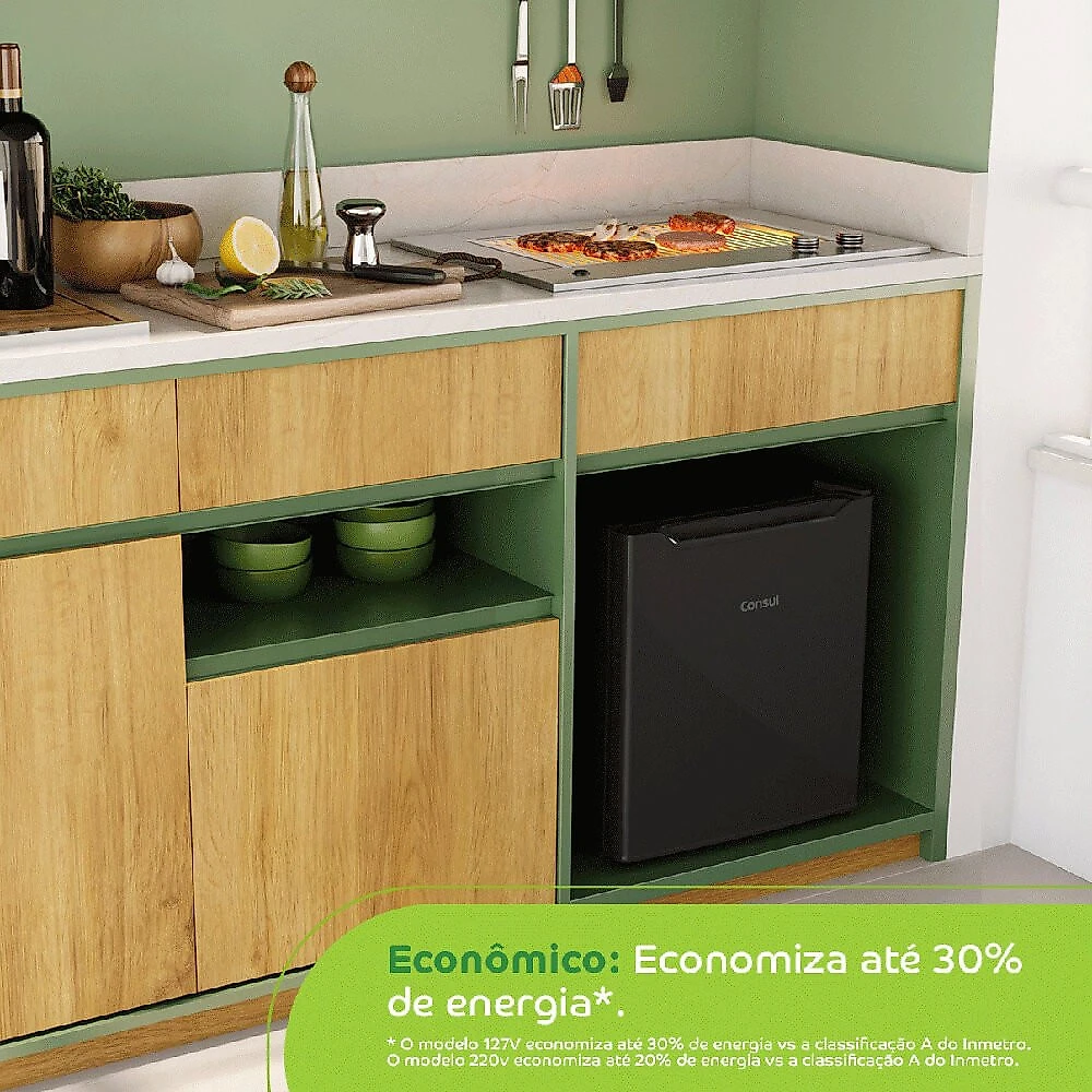 Frigobar Consul 47 Litros CRC04AE Preto - 110V