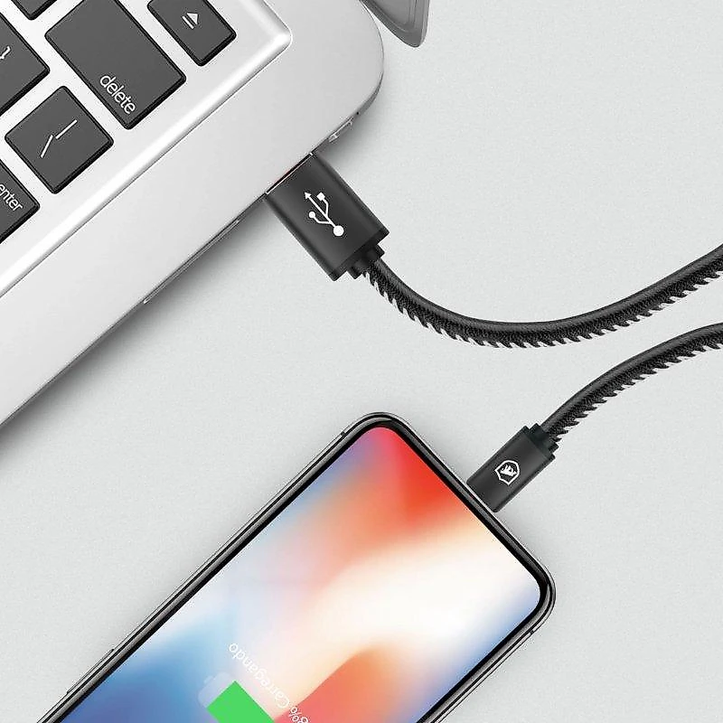 Cabo Lightning / USB-A - Turbo Militar - 1,5M  no Atacado - Caixa Fechada 10 Unidades - Gshield