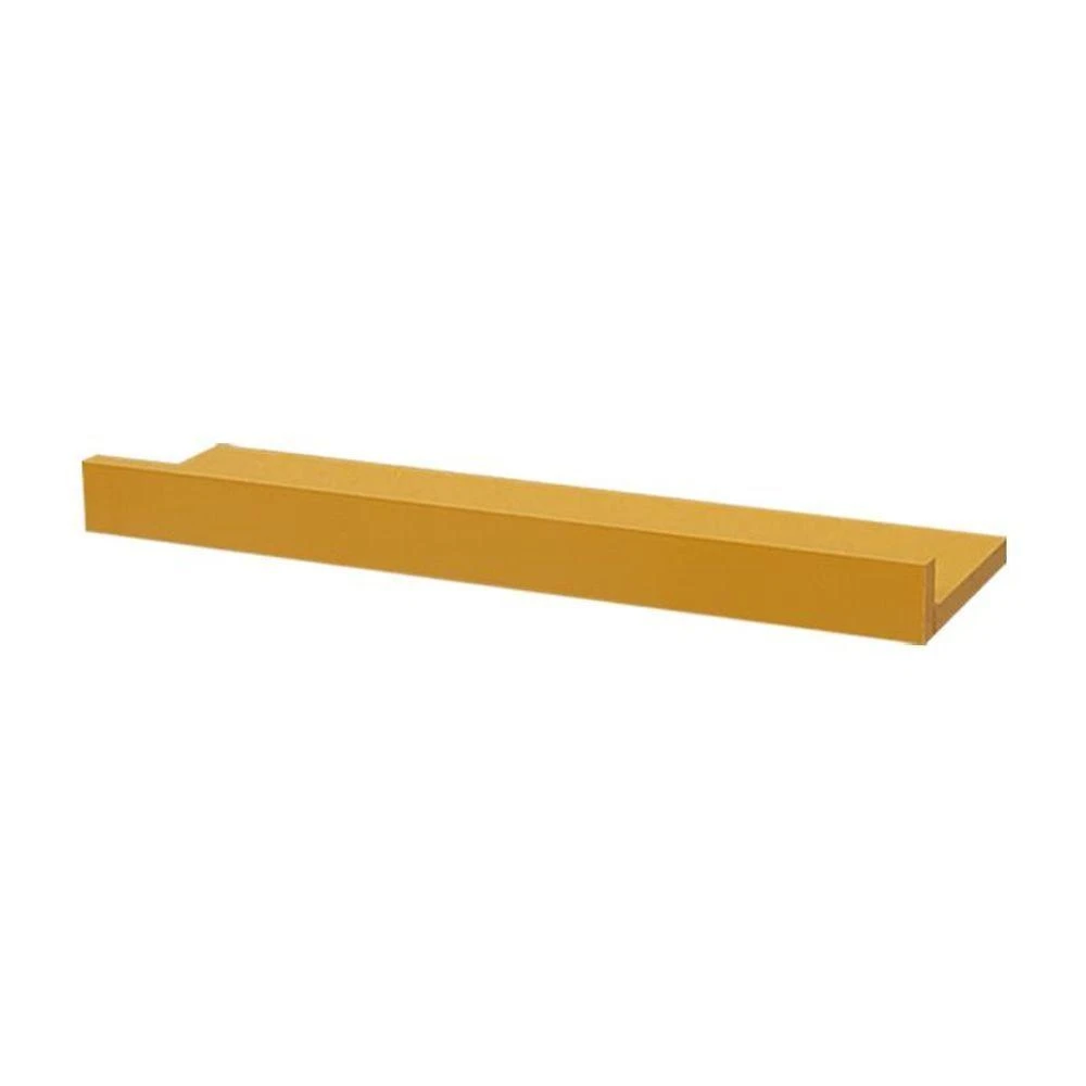 Prateleira Porta Quadros 90X15CM MDP Suporte Invisível Moderna Amarelo Mercado das Prateleiras 90CM