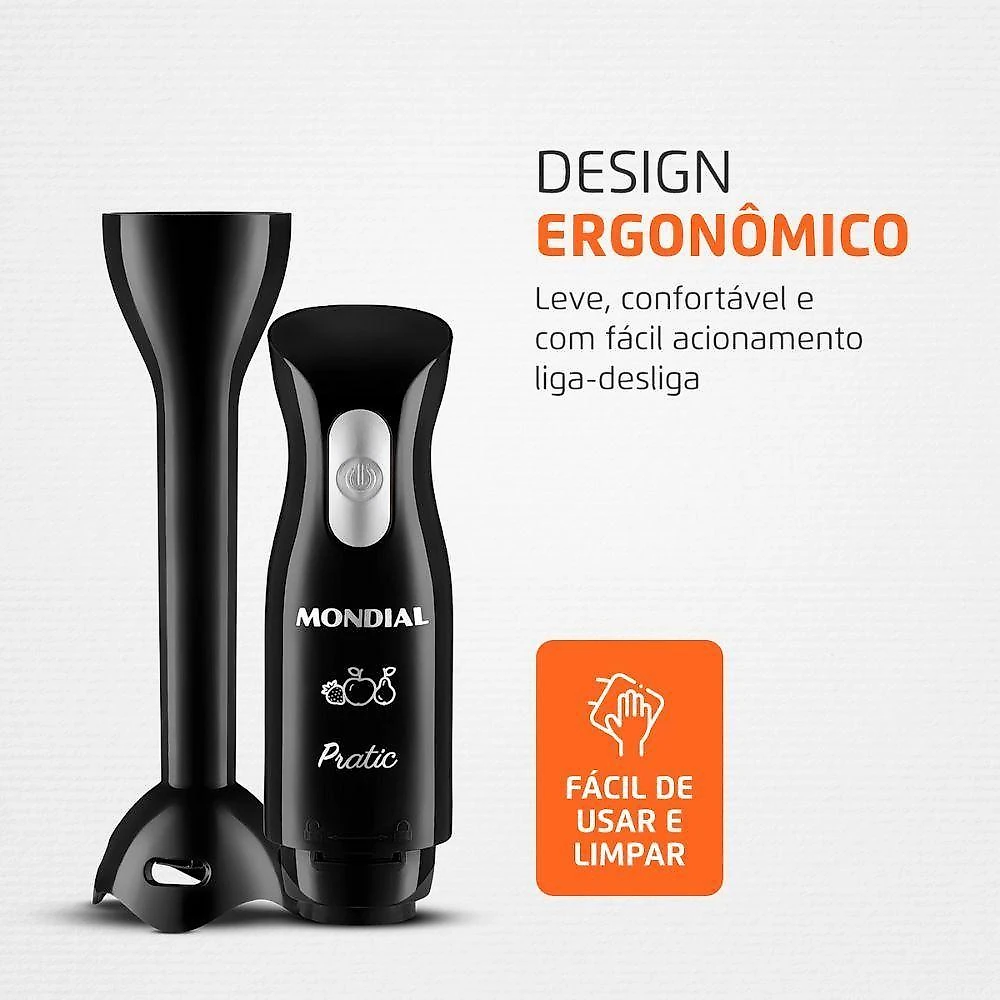 Mixer Mondial 2 Em 1 M-15-b Preto 127V