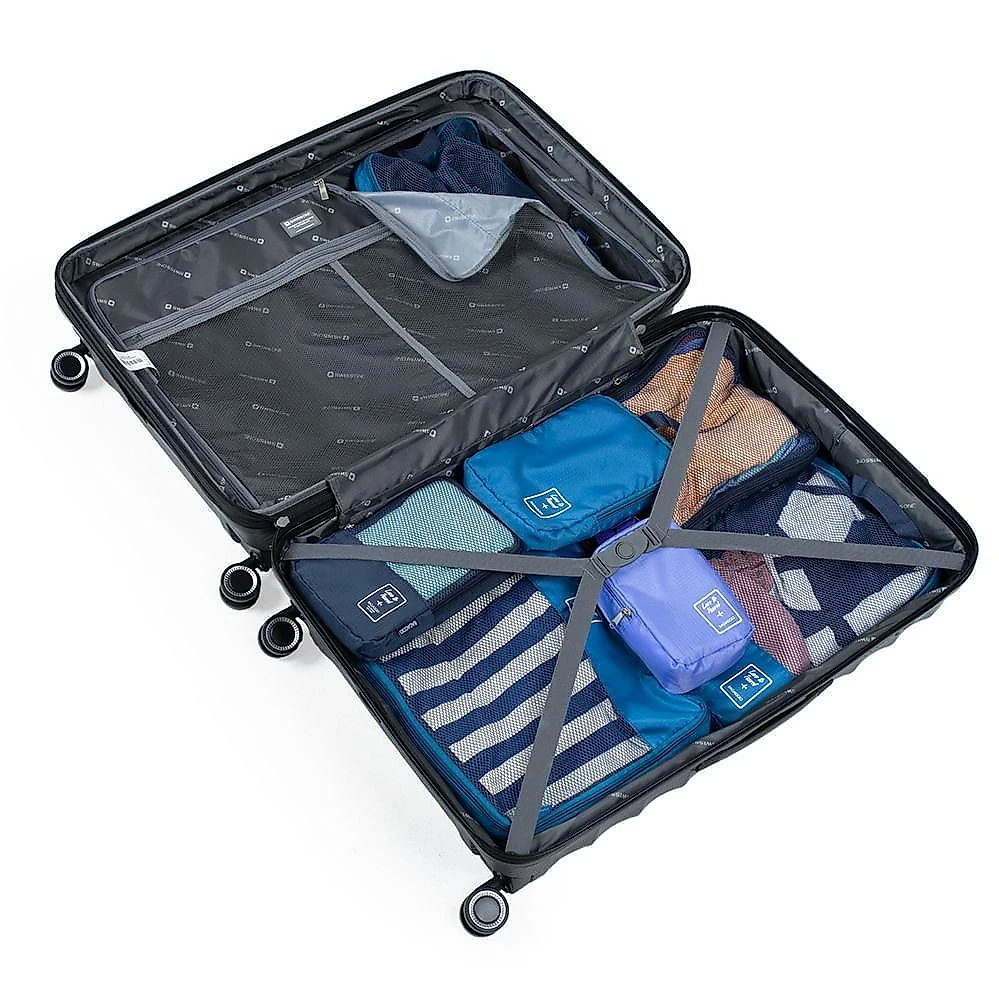 Mala grande polipropileno 4 rodas swissone genebra ii cinza g