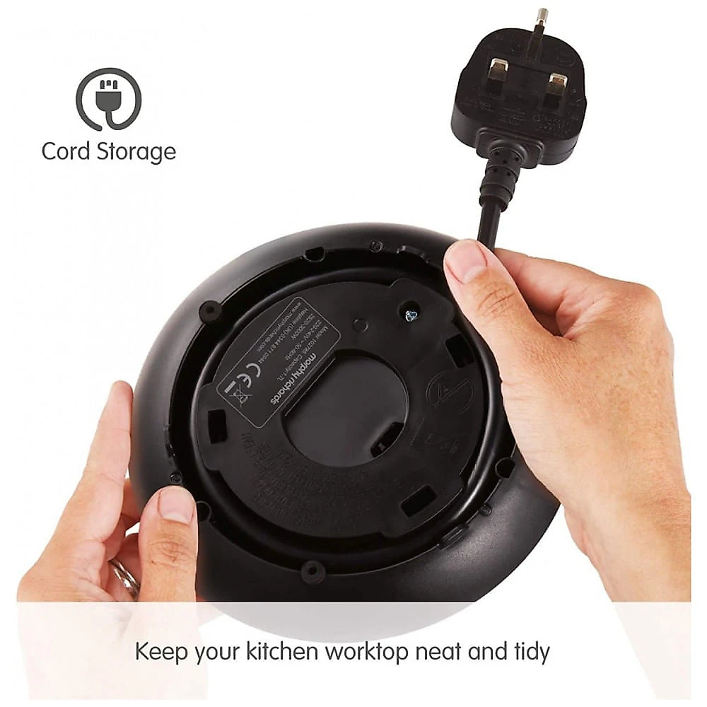 Chaleira Elétrica Morphy Richards Vermelho Metálico 1,7 Litros 3000W Aço Inoxidável 220V