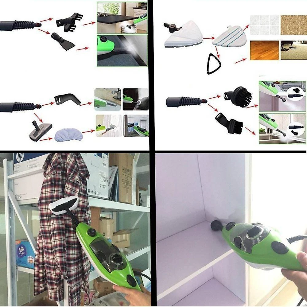 Higienizador Mop X10 Vaporizador 5 Em 1 Limpeza Profunda E Praticidade Para Sua Casa - 110V