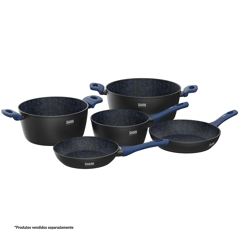 Panela polishop ichef home sauté grand shark series azul 24cm