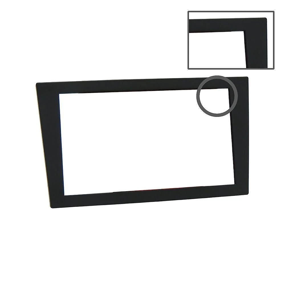 Moldura 2 Din para Rádio Vectra Gt 2005 a 2011 Meriva Corsa Montana Preto Fiamon