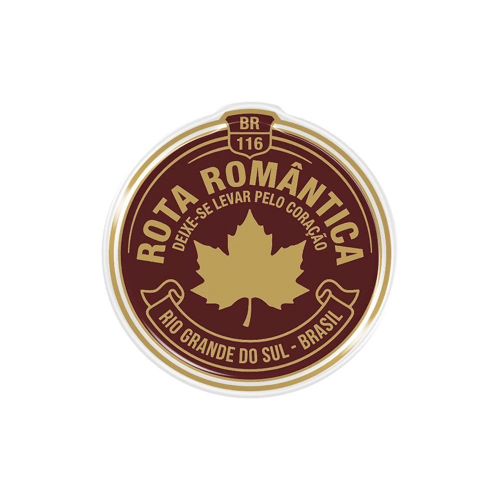 Adesivo Resinado Rota Romantica BR 116 RS Brasil Alto Relevo 3D Preto
