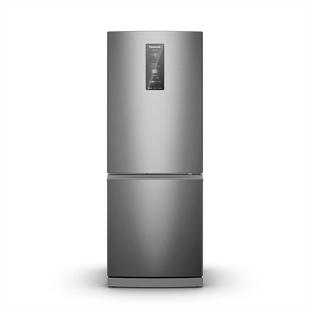 Refrigerador Bottom Freezer Panasonic de 02 Portas Frost Free com 475 Litros Aço Escovado - NR-BB64PV2X