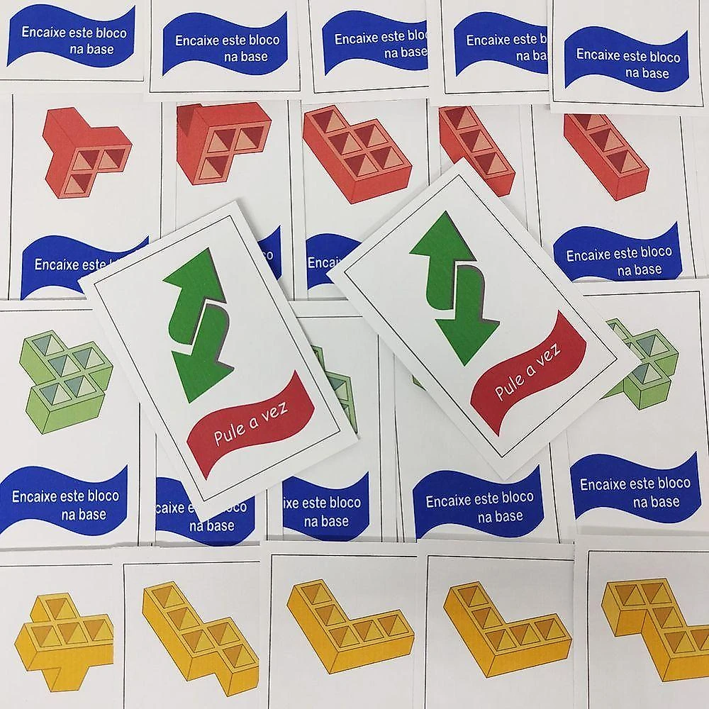 Jogo De Equilíbrio Tetris 3d Balanço Torre Brinquedo Educativo