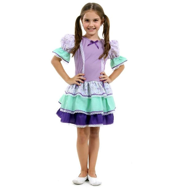 Fantasia Junina Babados Lilas
