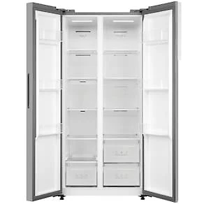 Miniatura Geladeira Midea Side by Side MDR-S598FGA041 Frost Free com Painel Touch, Função Turbo e Conectividade Via App- Cor Inox Claro - 442 litros 110V
