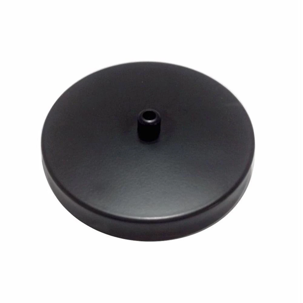 Kit/3 Canopla Lustre Pendente Cilíndrica Vivare Md-1004 11x1,2cm Preto