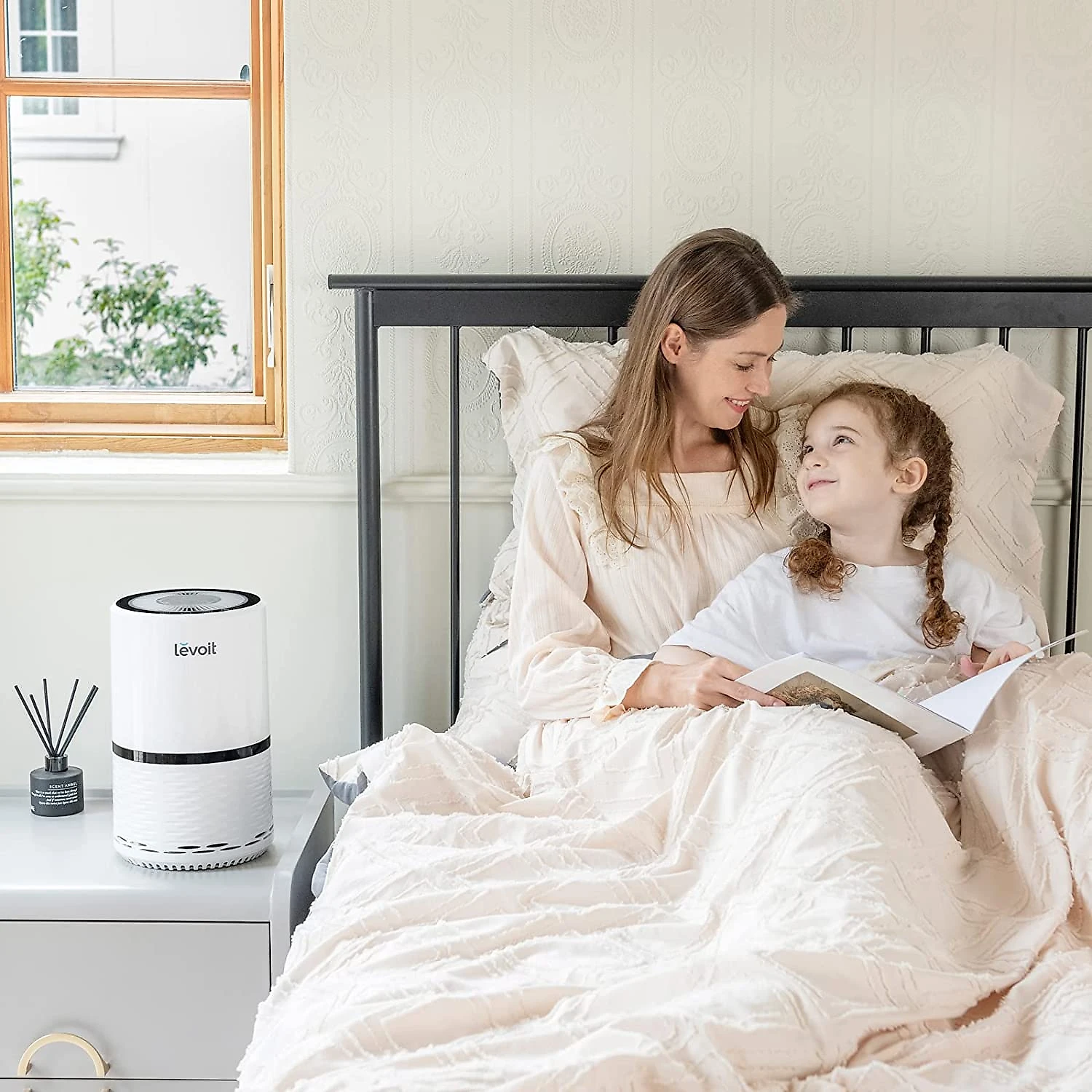 LEVOIT Purificador de Ar cFiltro HEPA Área até 12 m2 Branco