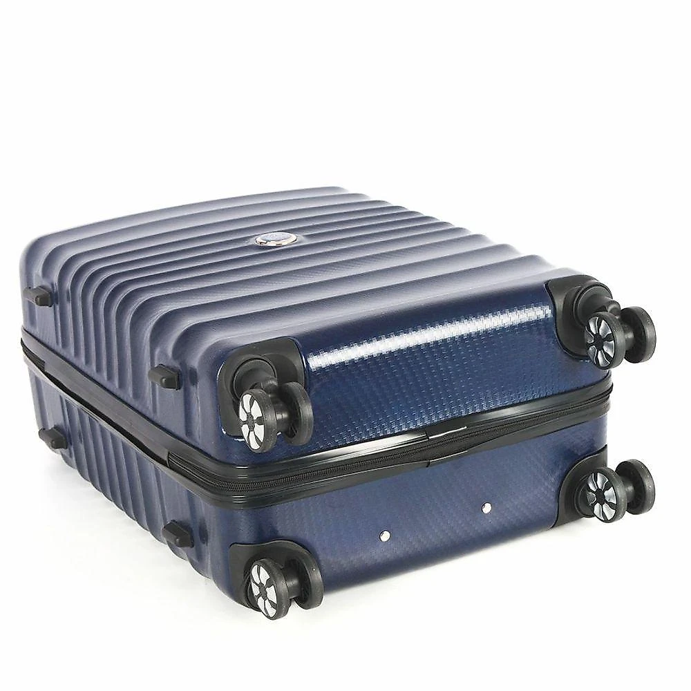 Mala Bordo 10kg De Mão Viagem Expansiva Policarbonato Rodas Duplas 360º - Colorado - Polo King Azul
