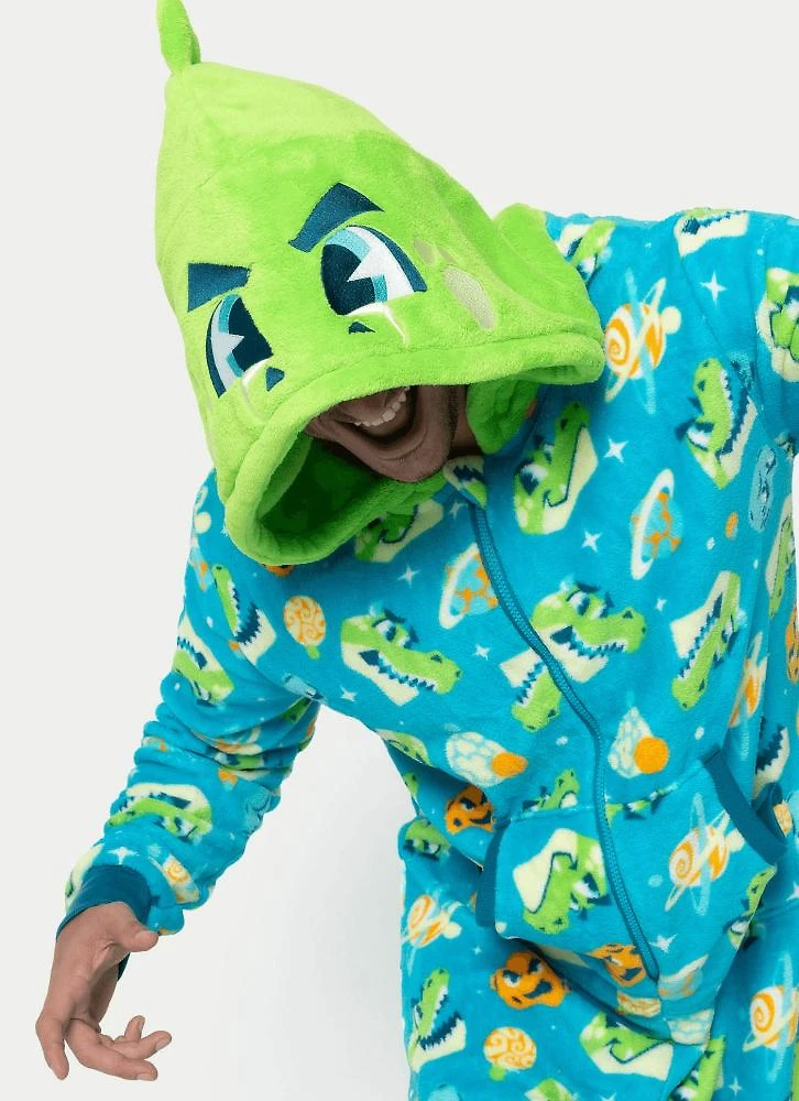 Macacão manga longa soft masculino dino astronauta