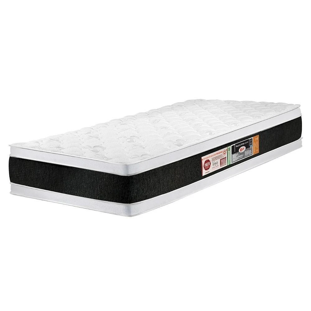 Colchão Solteiro Double Face Black & White Air D45 88x188x27cm - Castor