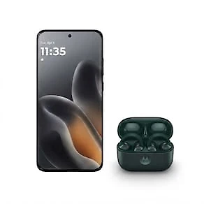 Kit Motorola Edge 70 Fusion 256GB 5G com Moto Buds Loop Sound by Bose Verde