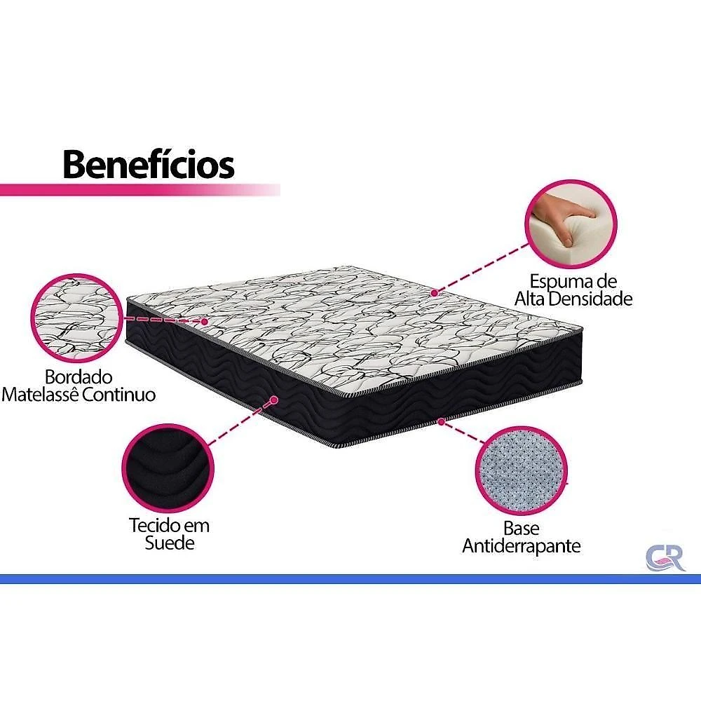 Cama Box com Colchão Solteiro Ortopédico D45 Airtech150 Anatômico EPS Suede Cinza Ortobom webcontinental-7896988634183