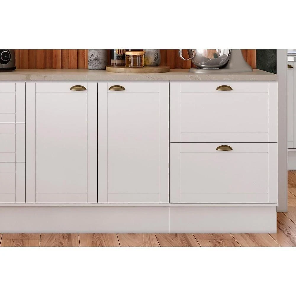 Cozinha Completa Bella 9 Peças (2aéreos+2balcões+5complementos) C9p60 Branco - Carraro