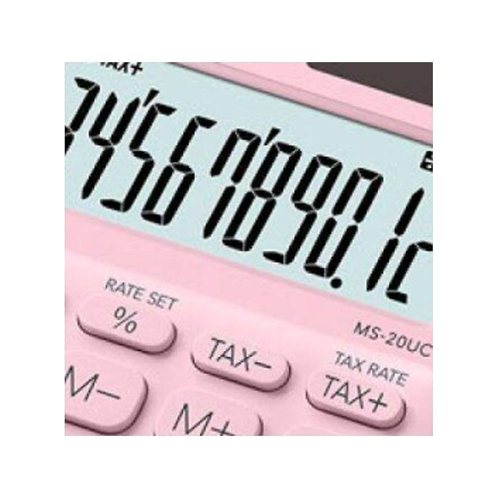 Calculadora de Mesa Casio MS-20UC-PK-W-DC 12 Dígitos Rosa