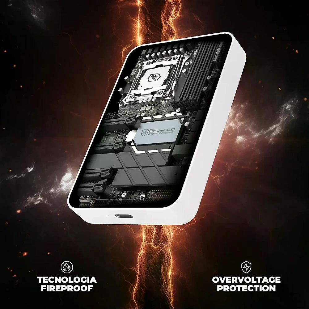 REEMBALADO - Carregador Portátil Wireless MagPower 5.000 mAh - Branco - Gshield