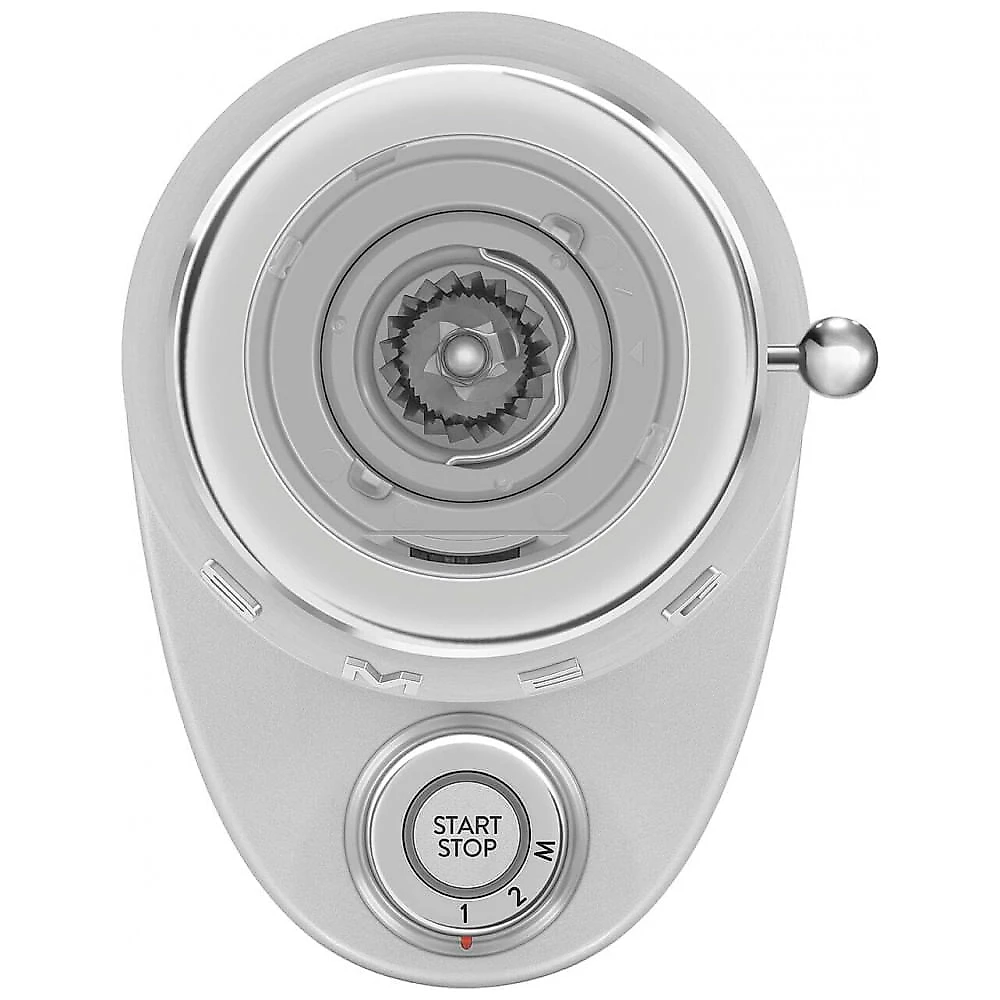 Moedor de café elétrico Smeg inox para espresso com mós cônicas em inox, 30 ajustes de moagem e funil 250g, 110V