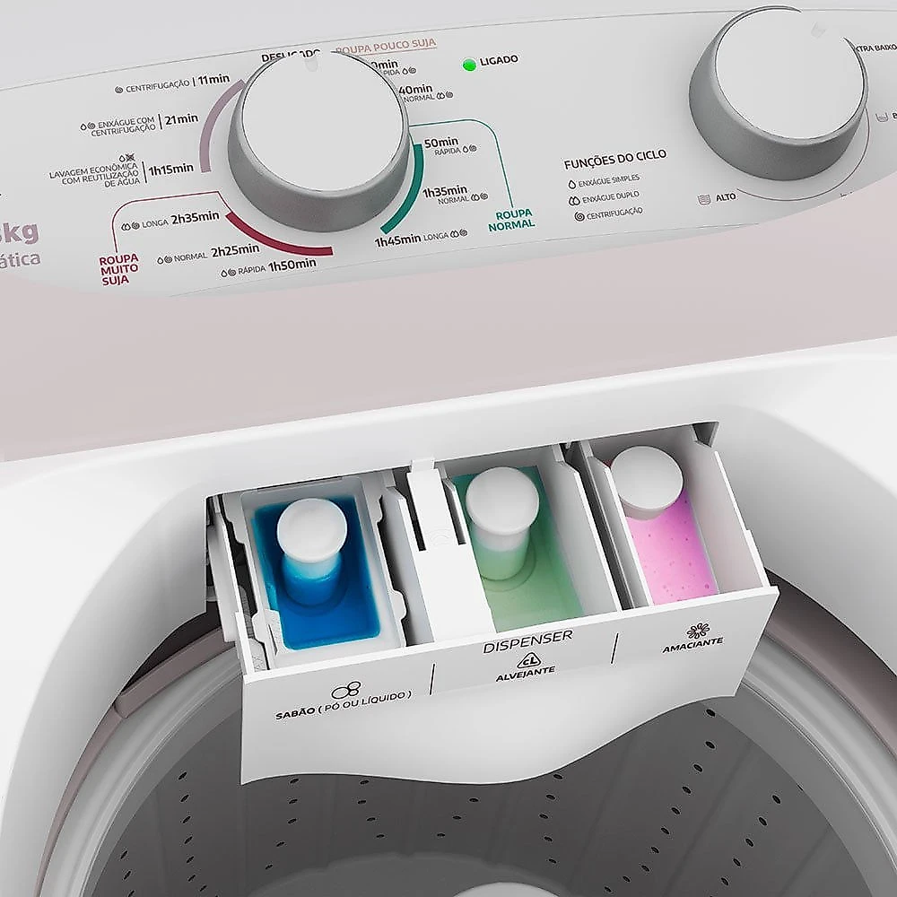 Lavadora de Roupas Mueller 8Kg Energy Automática Branco - 110V
