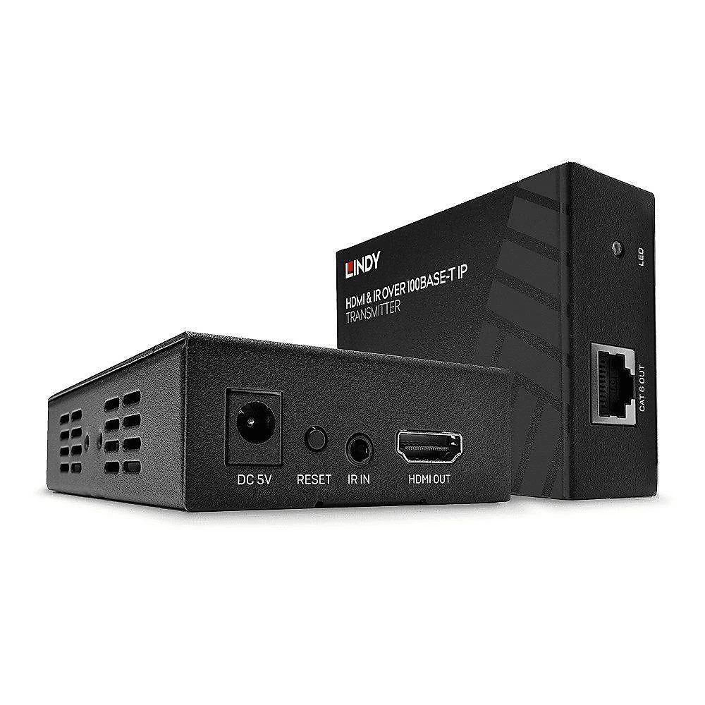 Kit De Extender Hdmi Com Transmissor Ir Base-t Ip Com Hdcp Faz Até 100 Metros Via Porta Rj45 (ethernet) (lindy)