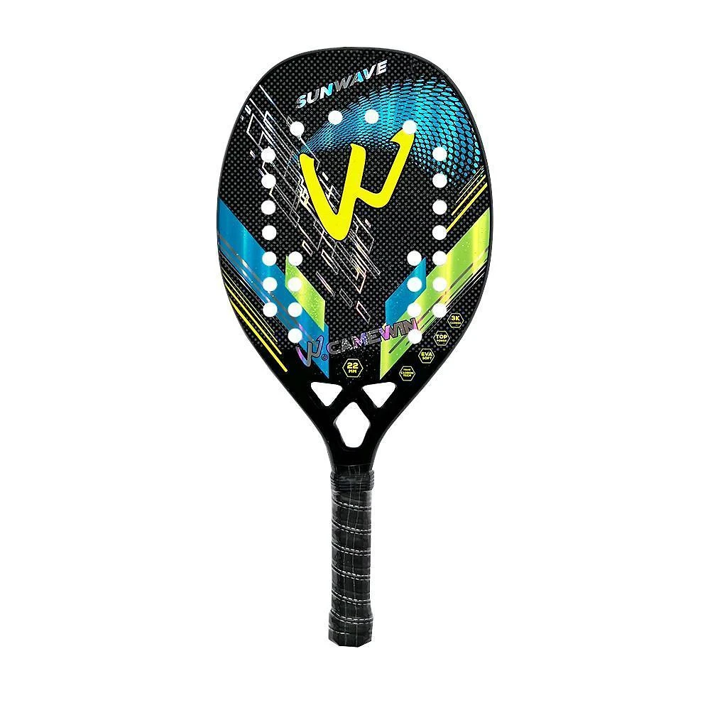 Miniatura Kit 2 Raquetes Beach Tennis Camewin 100% Fibra De Carbono 3K