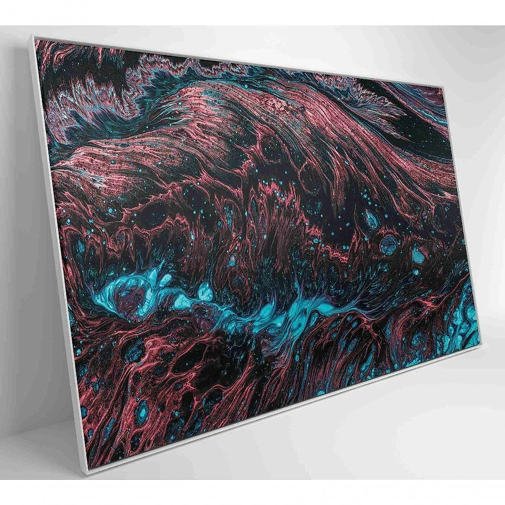 Quadro Abstrato Raízes 60x40 Cm Tecido Canvas