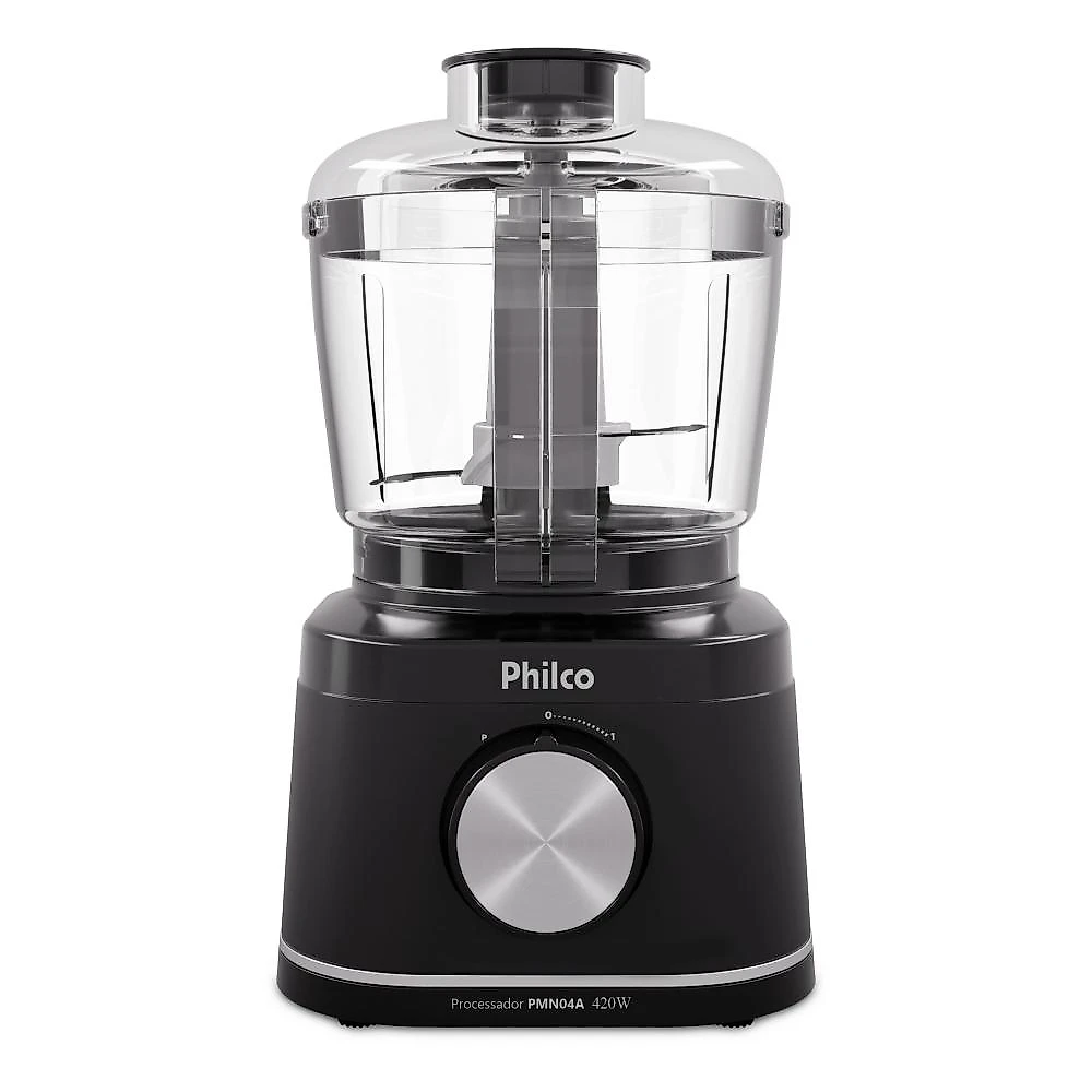 Processador de alimentos philco pmn04a 420w 500ml trava de segurança preto 110