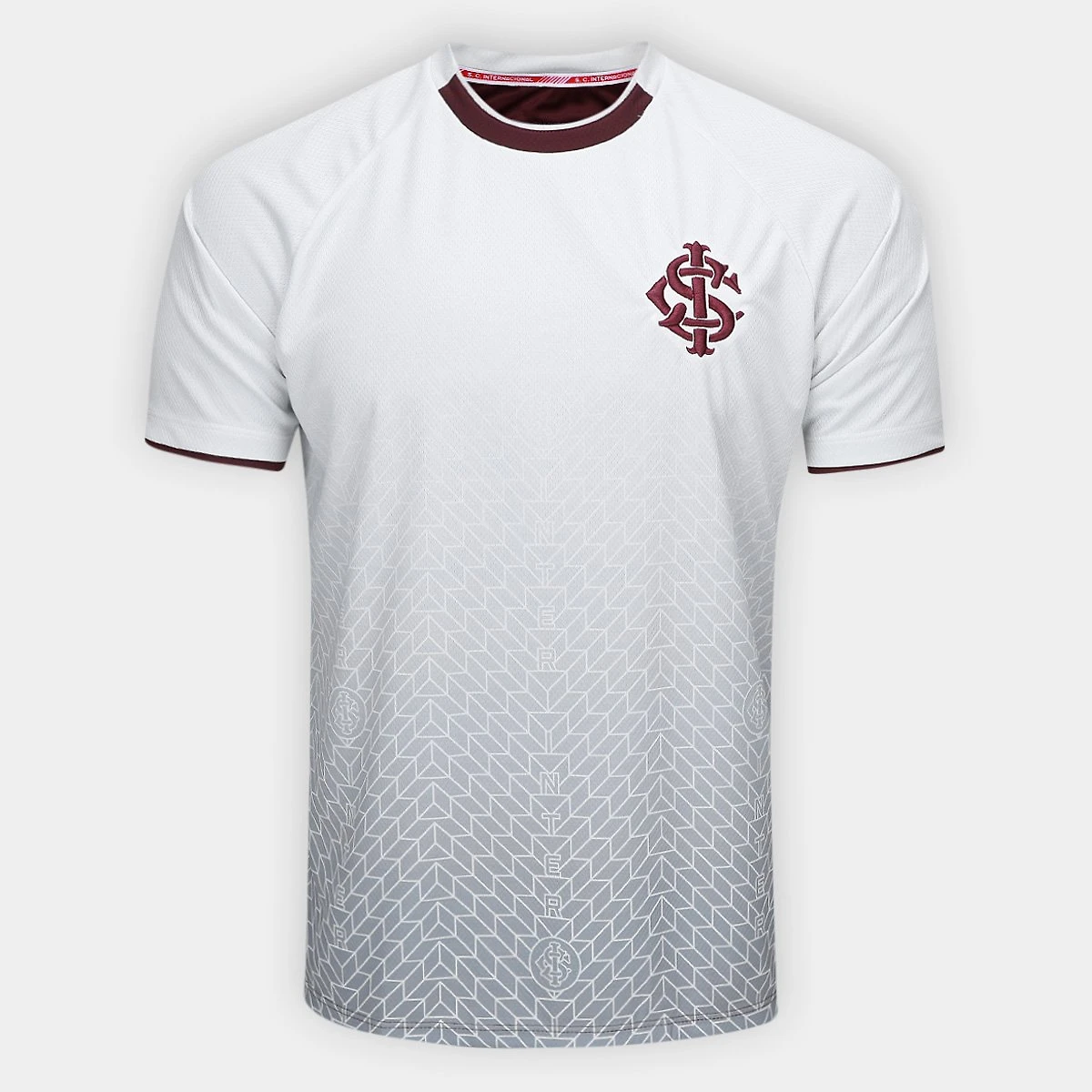 Miniatura Camiseta Internacional Champion II Masculina Branco+Vinho - G