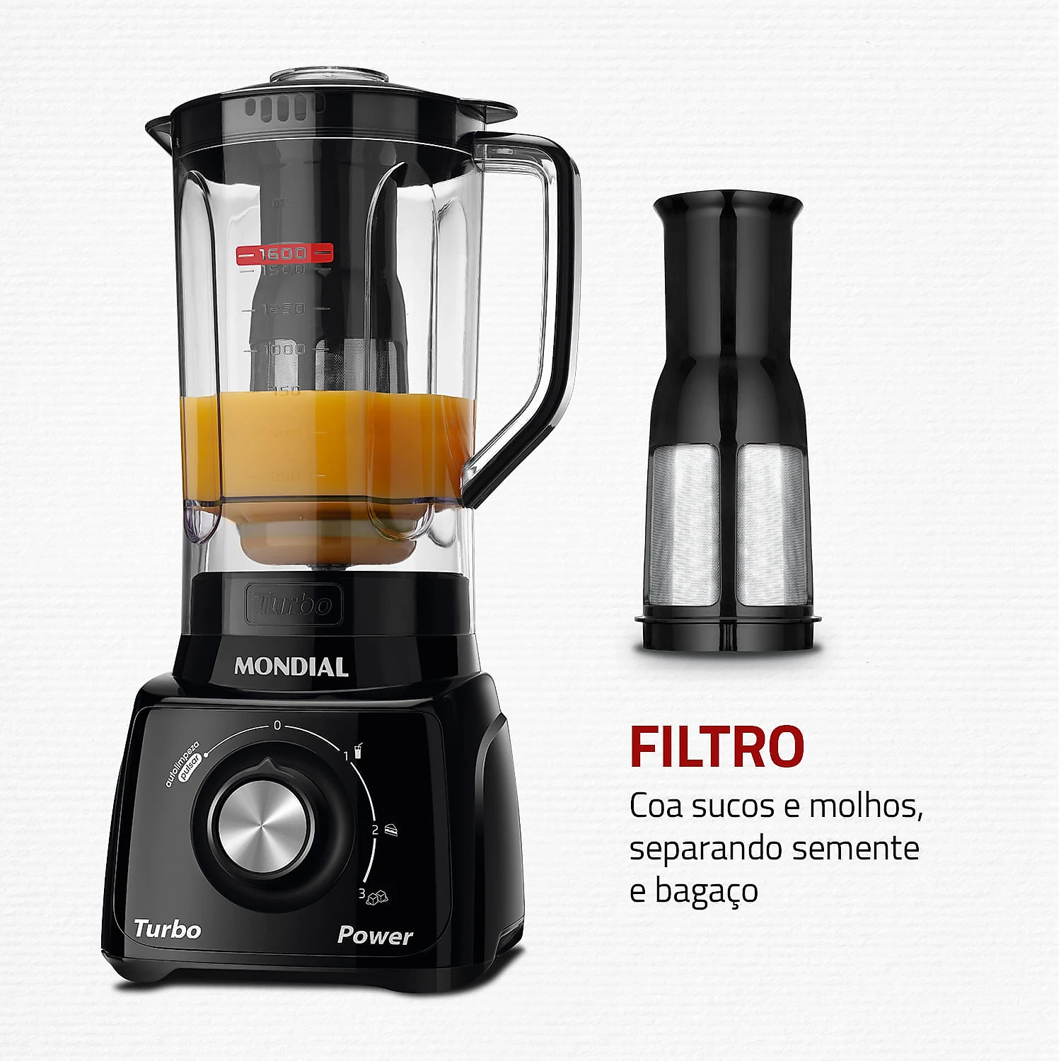 Liquidificador Mondial Turbo Power L-99-FB 127V