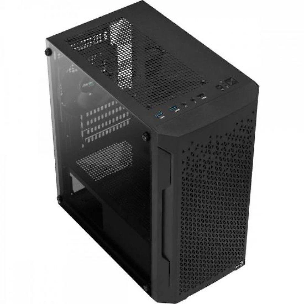 Gabinete Gamer Trinity Mini Tower Micro ATX Vidro Temperado com Suporte para Watercooler Preto