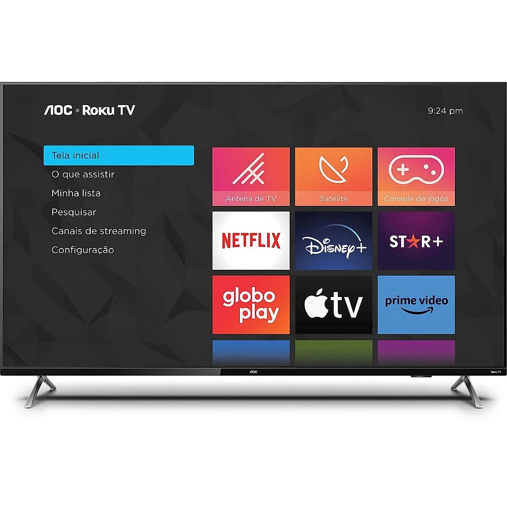 Smart TV AOC Roku LED 50 Polegadas 4K UHD Wi-Fi 50U6125/78G Bivolt Automático