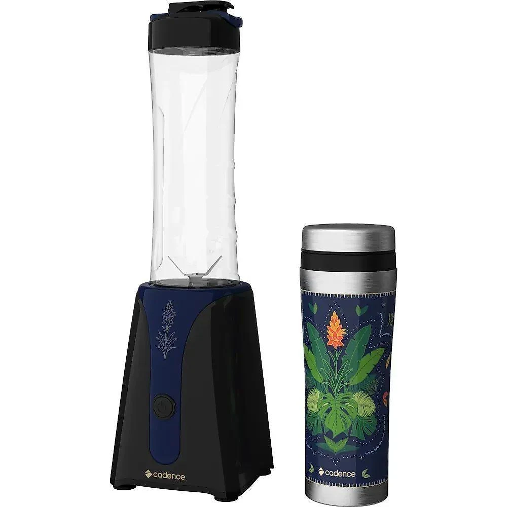 Kit Blender com 2 Jarras e Cafeteira Elétrica Cadence BLD708 600W 0,5L Azul 220V