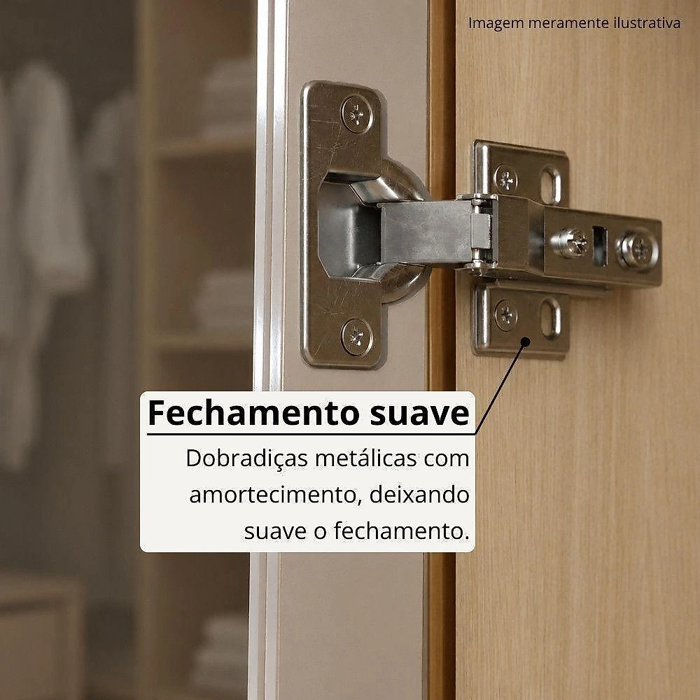 Paneleiro Vitra 2 Portas 2 Gavetas MDP-MDF 70CM Marrom Luciane Móveis