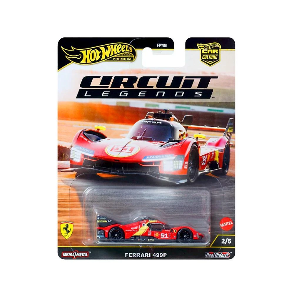 Miniatura Carrinho Hot Wheels Ferrari 499P Circuit Legends Fpy86/Jbk49