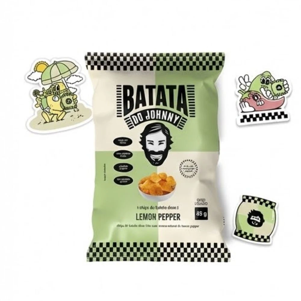 Batata do Johnn Chips de Batata Doce Lemon Peper 45g